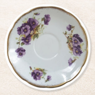 Dessous-de-verre Rond En Papier Dessous de verre effrontés de soucoupe en tasse d
