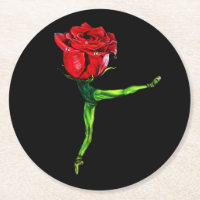 Dessous de verre en papier Ballerine Rose
