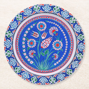 Dessous-de-verre Rond En Papier Dessous de verre en papier élégants et luxueux