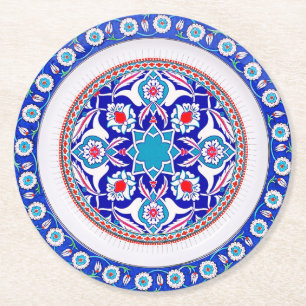 Dessous-de-verre Rond En Papier Dessous de verre en papier élégants et luxueux