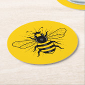 Dessous-de-verre Rond En Papier Dessous de verre en papier Queen Bee (Incliné)