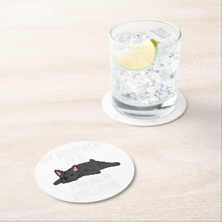 Dessous-de-verre Rond En Papier Dessous de verre en pierre Amoureux de Bouledogue 