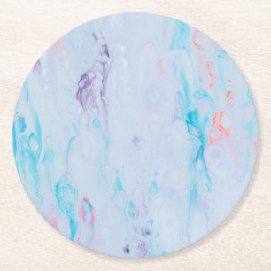 Dessous-de-verre Rond En Papier Dessous de verre en pierre de marbre