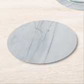 Dessous-de-verre Rond En Papier dessous de verre en pierre de marbre (Incliné)