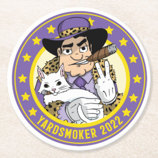 Dessous-de-verre Rond En Papier Dessous de verre fumeur