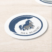 DESSOUS-DE-VERRE ROND EN PAPIER DESSOUS DE VERRE IGEA LOGO (Incliné)