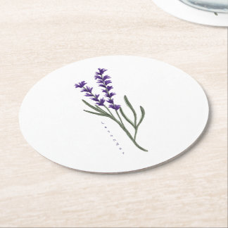 Dessous-de-verre Rond En Papier Dessous de verre Lavande