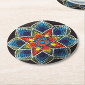 Dessous-de-verre Rond En Papier dessous de verre Mandala (Incliné)