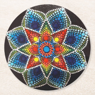 Dessous-de-verre Rond En Papier dessous de verre Mandala