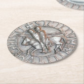 Dessous-de-verre Rond En Papier Dessous de verre modèle Chevalier (Incliné)
