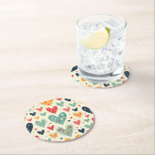 Dessous-de-verre Rond En Papier Dessous de verre papier (En situation)