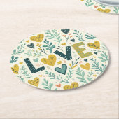 Dessous-de-verre Rond En Papier Dessous de verre papier (Incliné)