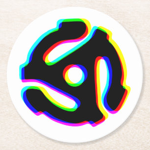 Dessous-de-verre Rond En Papier dessous de verre papier de l'adaptateur d'enregist