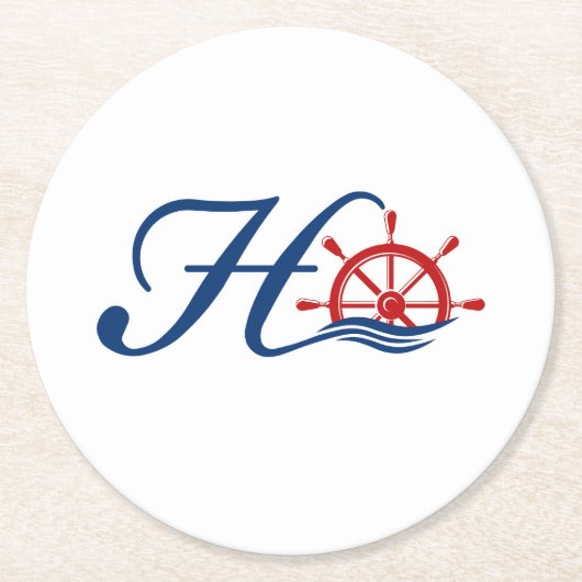 Dessous-de-verre Rond En Papier Dessous de verre papier HTOC (Devant)