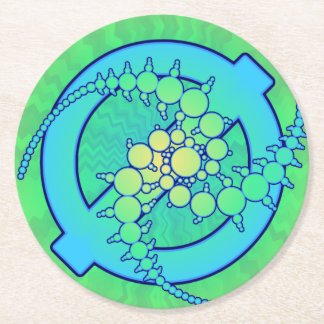 Dessous-de-verre Rond En Papier Dessous de verre papier KLL Dimension