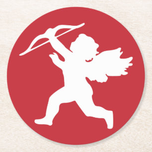Dessous-de-verre Rond En Papier Dessous de verre personnalisés Cupid Striks