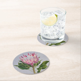 Dessous-de-verre Rond En Papier Dessous de verre Protea