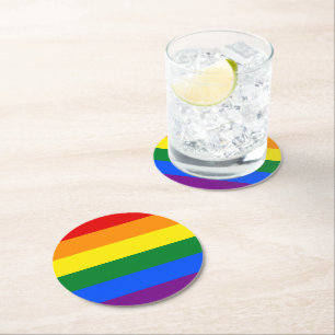 Dessous-de-verre Rond En Papier Dessous de verre Rainbow