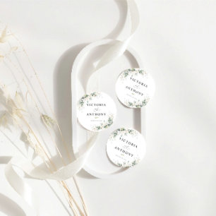Dessous-de-verre Rond En Papier Dessous de verre rond minimaliste pour mariage au