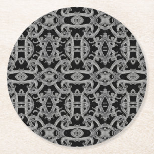 DESSOUS-DE-VERRE ROND EN PAPIER DESSOUS DE VERRE RONDS EN PAPIER GOTHIQUE