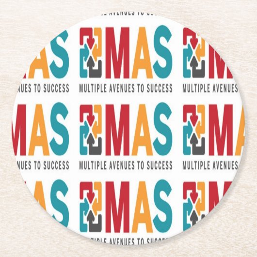 Dessous-de-verre Rond En Papier Dessous de verre standard (Devant)