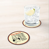 Dessous-de-verre Rond En Papier Dilemme drôle de Bunco (En situation)