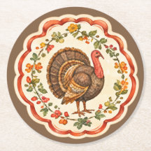 Dindon de Thanksgiving à l'aquarelle
