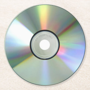 Dessous-de-verre Rond En Papier Disque compact