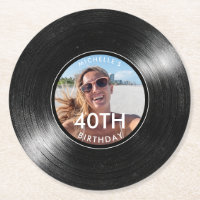 Disque vinyle pour 40 ans Photographie Papier Sous