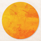 Dessous-de-verre Rond En Papier do-it-yourself Ajouter Un Texte Ou Un Logo D'Image (Devant)