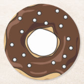 Dessous-de-verre Rond En Papier Donut (Devant)