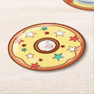 Dessous-de-verre Rond En Papier Donut