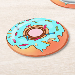 Dessous-de-verre Rond En Papier Donut