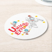 Dessous-de-verre Rond En Papier Dr Seuss | Chat dans l'Explorateur d'univers Casqu (Incliné)