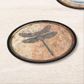 Dessous-de-verre Rond En Papier Dragonfly Talking Canyons, Nouveau-Mexique (Incliné)