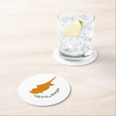 Dessous-de-verre Rond En Papier Drapeau de Chypre (En situation)