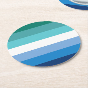 Dessous-de-verre Rond En Papier Drapeau de fierté gay masculin