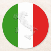 Dessous-de-verre Rond En Papier Drapeau italien (Devant)