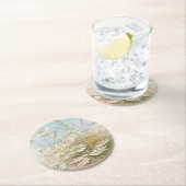 Dessous-de-verre Rond En Papier "Easter Brings the Budding Spring"  (En situation)