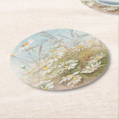 Dessous-de-verre Rond En Papier "Easter Brings the Budding Spring"  (Incliné)