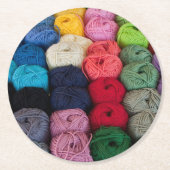 Dessous-de-verre Rond En Papier Écheveaux de fil (Devant)