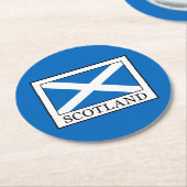 Dessous-de-verre Rond En Papier Écosse (Incliné)