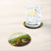 Dessous-de-verre Rond En Papier Edgar Degas Équitation (En situation)