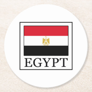 Dessous-de-verre Rond En Papier Égypte