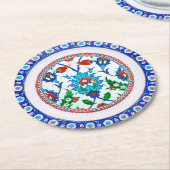 Dessous-de-verre Rond En Papier Élégant Dessous de verre en papier luxueux (Incliné)