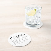 Dessous-de-verre Rond En Papier Ellesmere Mariage Faits amusants (En situation)