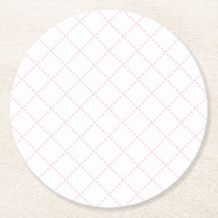 Dessous-de-verre Rond En Papier Ensemble de dessous de verre de lignes de tiret ro