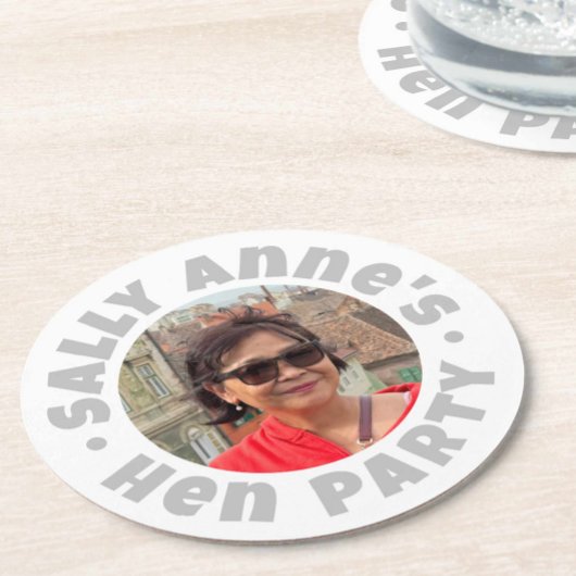 Dessous-de-verre Rond En Papier Enterrement de vie de jeune fille