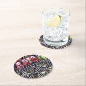 Dessous-de-verre Rond En Papier Épitomiser (En situation)