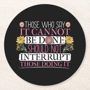 Dessous-de-verre Rond En Papier Femme à la tête